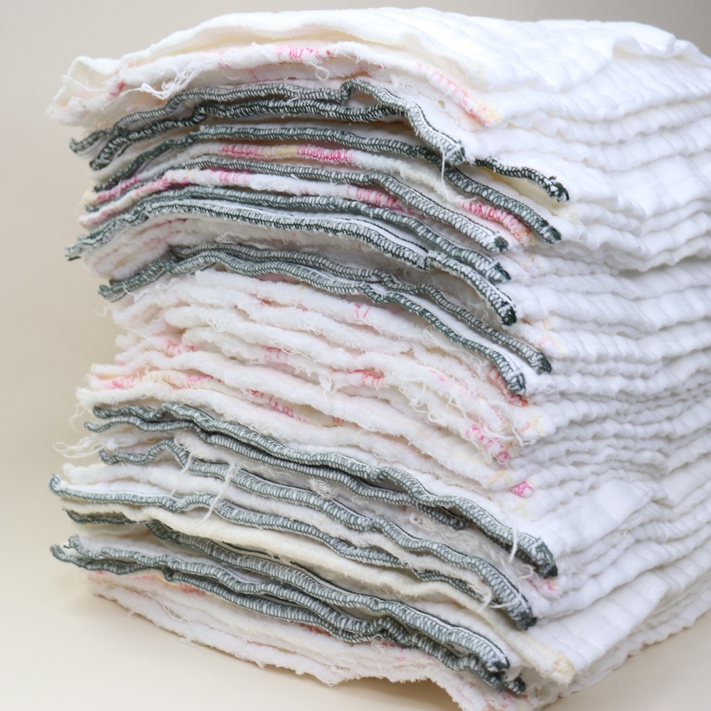 40 Cotton infant prefolds in GUC